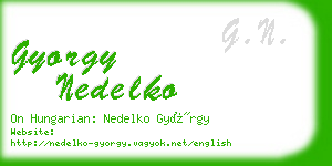 gyorgy nedelko business card